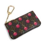 LOUIS VUITTON ルイ・ヴィトン ポシェットクレ コインケース モノグラムチェリー M95042 レディース 中古 美品