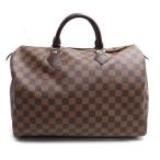 LOUIS VUITTON Louis * Vuitton speedy 35 сумка "Boston bag" Damier Brown N41523 унисекс б/у 