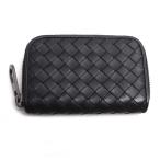 BOTTEGAVENETA ボッテガヴェネタ イントレチャート コインケース ブラック 473010 ユニセックス 中古