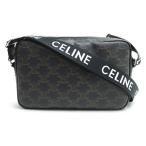 CELINE セリーヌ トリオンフ ミディアム メッセンジャー ショルダーバッグ ブラック ブラウン 197202 レディース 中古