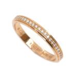 CARTIER カルティエ K18PG ピンクゴールド ダムール ウェディング フルエタニティ リング・指輪 B4093547 ダイヤモンド 7号 47 中古 美品