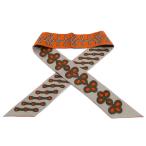 HERMES Hermes tsui Lee орнамент .. Blanc tembruk украшение Galons et Brandebourgs шарф orange Brown женский б/у 