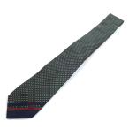 GUCCI Gucci ani Мали e Be галстук зеленый многоцветный 714694 4EAAW мужской б/у прекрасный товар 