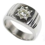 Pt900プラチナ リング・指輪 ダイヤモンド0.55ct 21号 26.5g メンズ 中古