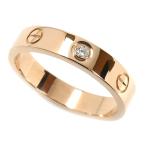 CARTIER カルティエ K18PG ピンクゴールド ミニラブ 1Pダイヤ リング・指輪 B4050754 ダイヤモンド 14号 54 4.6g レディース 中古 美品