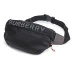 ショッピングBURBERRY BURBERRY バーバリー ロゴディティール  ソニー バムバッグ ショルダーバッグ ブラック 8025668 メンズ 中古