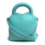 TIFFANY&Co. ティファニー リターン トゥ ティファニー 2Wayショルダーバッグ グリーン レディース 中古 美品