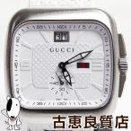 GUCCI グッチ クーペ　クォーツ メンズ　腕時計 SS ステンレススチール(SS)カーフレザー/(YA131303) /質屋出店あすつく/MT1306//中古/美品腕時計