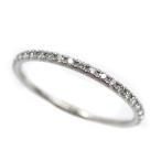 TIFFANY&Co. ティファニー Pt950プラチナ メトロ フルエタニティ リング・指輪 ダイヤモンド 10号 1.5g レディース 中古