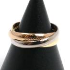 CARTIER カルティエ K18YG K18PG K18WG トリニティ スモール リング・指輪 B4235147 8号 47 3.6g レディース 中古 美品