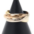 CARTIER カルティエ K18YG イエローゴールド K18WG ホワイトゴールド K18PG トリニティ リング・指輪 10.5号 51 7.4g レディース 中古