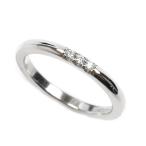 TIFFANY&amp;Co. ティファニー Pt950プラチナ クラシックバンド リング・指輪 ダイヤモンド 6.5号 3.1g レディース 中古 美品