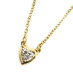 TIFFANY&Co. ティファニー K18YG バイザヤード ハート ネックレス 60148083 ダイヤモンド0.17ct 2.3g 41cm レディース 中古