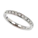 4℃ ヨンドシー Pt950プラチナ ハーフエタニティ ダイヤ リング・指輪 ダイヤモンド 9号 3.2g レディース 中古 美品