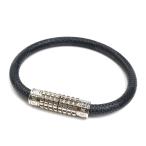 LOUIS VUITTON ルイ・ヴィトン ダミエグラフィットキャンバス ディジット ダミエ・グラフィット ブレスレット M6626D 21cm メンズ 中古