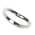 CARTIER カルティエ Pt950 バレリーナ カーブ ウェディング リング・指輪 B4092949 ダイヤモンド 9号 49 3.2g レディース 中古 美品