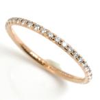TIFFANY&Co. ティファニー K18PG ピンクゴールド メトロ フルサークル ダイヤ リング・指輪 ダイヤモンド 10.5号 0.9g 中古 美品