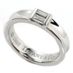 TIFFANY&Co. ティファニー K18WG ホワイトゴールド スタッキング バゲットダイヤ リング・指輪 ダイヤモンド 11号 5.5g レディース 中古