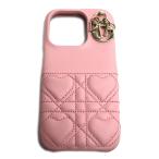 Christian Dior Christian Dior reti Dior kana -juiPhone 15 PRO iPhone кейс розовый S60030NHG_92PU б/у прекрасный товар 
