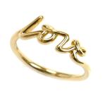 TIFFANY&Co. ティファニー K18YG イエローゴールド パロマピカソ ラブ グラフィティ リング・指輪 11.5号 2.5g レディース 中古