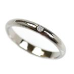 CARTIER カルティエ Pt950プラチナ ウェディング 1P ダイヤ リング・指輪 B4057754 14号 54 3.2g レディース 中古 美品