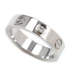 CARTIER カルティエ K18WG ホワイトゴールド ミニラブ 1P ダイヤ リング・指輪 B4050546 6号 46 4.3g レディース 中古 美品