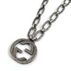 GUCCI グッチ シルバー925 アラベスク インターロッキングG ネックレス 524890 67.3g 60cm メンズ 中古 美品