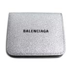 BALENCIAGA バレンシアガ エブリディ コンパクトウォレット 二つ折り財布 シルバー ブラック 594216 ユニセックス 中古 美品