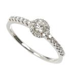 Vendome Aoyama ヴァンドーム青山 Pt950 グレース ダイヤ リング・指輪 AE_R8228 ダイヤモンド0.31ct 13号 3.0g レディース 中古 美品