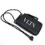 ショッピングネックストラップ Valentino Garavani ヴァレンティノ・ガラヴァーニ VLTN ネックストラップ付ウォレット  ブラック WY2P0P90LVN0NO ユニセックス 中古 美品
