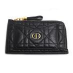 ショッピングdior Dior ディオール カロ コスモス ジップ カードホルダー カードケース フラグメントケース ブラック S5131UWHC_M900 レディース 中古