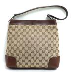GUCCI グッチ GGキャンバス ワンショルダー ショルダーバッグ ブラウン 33900 レディース 中古