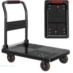  передвижная корзинка тележка складной легкий тележка 72×47cm90x60cm большой настольный груз тележка большой багаж тележка выдерживаемая нагрузка 300kg ручная тележка S&L износостойкость mute Raver колесо темно синий pa