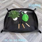 園芸シート 防水 移植パッド ガーデニングトレーシート 洗える ガーデンクッション S＆L 土壌交換 土運び 植え替え 肥料混ぜ 下敷き (ブラック 100*100CM)