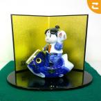 染錦 鯉のぼり桃太郎 R5763K 久月 五月 小物 贈物 プレゼント 贈答用 端午 節句 置物 お祝い ギフト 男の子 熊 金太郎 屏風 インテリア