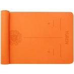 YUREN  TPEリング保護素材 筋トレマット エクササイズマット トレーニングマット 両面滑り止め 軽量 耐久性 収納バッグ付き 収納簡単