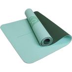 YUREN ヨガマット ストレッチマット 筋トレマット エクササイズマット 幅広 TPEリング保護素材 高密度 肌に優しい 軽量 滑り止め SGS認証済み 収納バッグ付き
