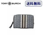 [正規品]送料無料 TORY BURCH トリーバーチ GEMINI LINK CANVAS SMALL COSMETIC CASE BLACK ブラック ジェミニリンク ポーチ レディース 64346-892