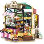 つくるんです 日本語説明書付 DIY ミニチュアハウス ドールハウス DG142 フルーツショップ
