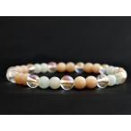 Yahoo! Yahoo!ショッピング(ヤフー ショッピング)オレンジムーンストーン アクアマリン 水晶  天然石 パワーストーンブレスレット 6mm レディース メンズ 誕生日 プレゼント