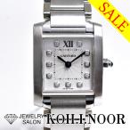 《Bargain》カルティエ タンクフランセーズ SM レディース WE110006 ステンレス クォーツ ダイヤモンド 保証書 Cartier