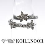  Star Jewelry бриллиант 0.26ct 18 золотой белое золото K18WG кольцо булавка кольцо для ключей 5 номер звезда Star StarJewelry