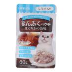コーナンオリジナル  LIFELEX まんぷくパウチ60g まぐろ＆かつお味 しらす入り 赤身／白身ゼリー仕立て 単品