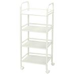 [ отметка 5 раз 3/5( дерево )~]* кухонные тележки 4 уровень перфорирование Wagon с роликами . тонкий бытовая техника место хранения кухня место хранения прачечная место хранения стол внизу место хранения 