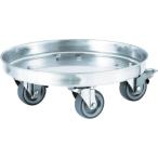 【メーカー直送T】日東　タンク運搬用ステンレス台車　ＳＳゴム車　適用サイズ３９　KM-39　(SUS304)