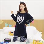 ルームウエア レディース 長袖 ルームウェア 上下セット パジャマ レディース 春 秋 冬 寝巻き 部屋着 スウェット 上下 セットアップ ゆったり 伸縮性 F-901