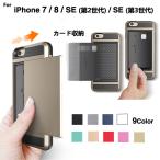 スマホケース iPhonese第2世代 ケース iPhonese第3世代ケース iPhone8 ケース iPhone7 カバー アイフォン8 7 xe2 se3ケース ハード 耐衝撃 収納可 L-114-3