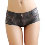 ショーツレディースデニム風パンツ下...