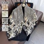 スカーフ 大判 正方形 花柄 ストール レディース プレゼント ギフト ネックスカーフ バンダナ uv UVカット スカーフ 春 夏 秋 冬 上品 大人可愛 おしゃれ W-766