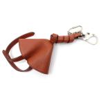 セリーヌ チャーム キー ホルダー リング バッグ レザー シルバー金具